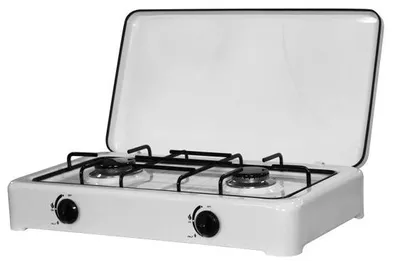 Obrázok produktu pre Plynový sporák s 2 horákmi, 58 x 31 x 13 cm