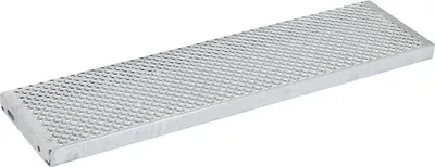 Produktbild von Lochblechstufen Stahl feuerverzinkt, rutschhemmend - Breite: 800 mm, Tiefe: 235 mm, Höhe: 44 mm