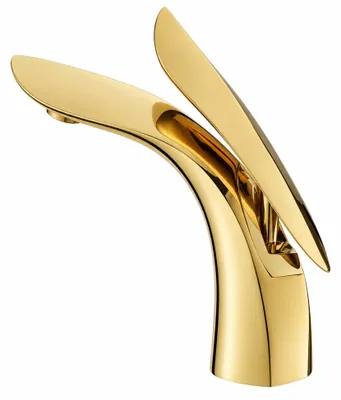 Produktbild von Silla Neila Niedrige Waschtischarmatur Gold 19,5 cm, Einhebelmischer, S-1073G