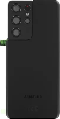 Image de Original pour Samsung Galaxy S21 Ultra 5G Couvercle de batterie Phantom Noir GH82-24499A