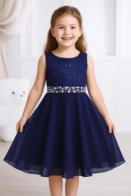 Produktbild von Mädchen Prinzessin Kleid Gr. 158-164 Cm Blumenmädchenkleider für Hochzeit Party Brautjungfern Festzug Festliches Kleid