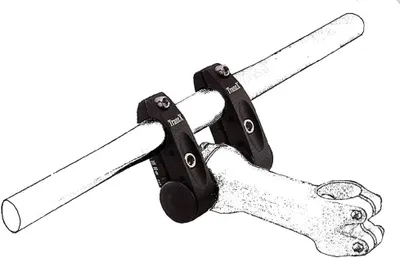 Produktbild von Vorbau Doppelklemm Adapter Tranz-X Aluminium schwarz