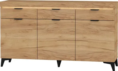 Produktbild von Furniture24 Sideboard 152 cm Bragi ABK-1 Kommode 3 türiger mit 3 Schubladen