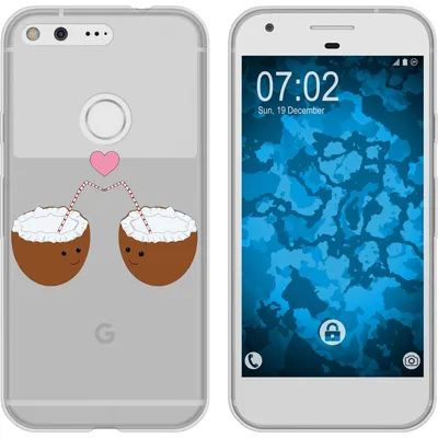 Produktbild von PhoneNatic Case kompatibel mit Google Pixel Silikon-Hülle Sommer Coconuts M3