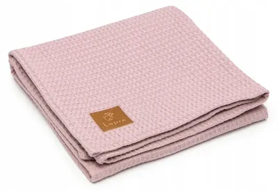 Produktbild von Lepre Babydecke Baumwolle Rosa Waffel 75x100 cm