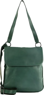 Produktbild von HAROLD'S Leder Umhängetasche Schultertasche Caugio Handbag Double Up Green tannengrün