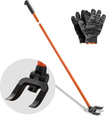 Zdjęcie produktu dla Podnośnik do palet i łamacz palet – dźwignia do rozbiórki – udźwig 907 kg – długość 127 cm – z wyciągaczem gwoździ – ciężka konstrukcja – do palet i wykładzin podłogowych – w zestawie rękawice