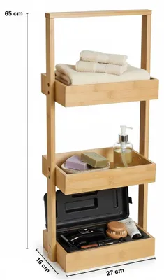 Produktbild von Korbregal Stehregal 25x16x65 cm - 10806