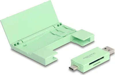 Immagine prodotto di DELOCK Card Reader USB 5Gbps USB Typ-C/Typ-A SD und Micro SD