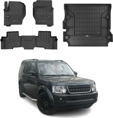 Image de Kit Tapis de Sol et Coffre pour Land Rover Discovery 2009-2016 TPE Noir