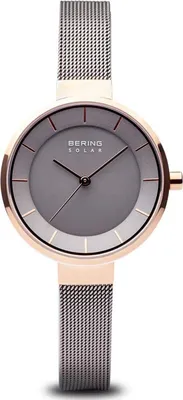 Immagine prodotto di Bering Orologio da polso da donna Solar 31 mm 5 ATM Solar Slim Design Bracciale Milanaise 14631-369