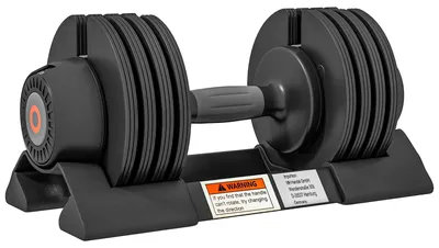 Image de Haltère réglable, design compact, utilisation polyvalente, noir