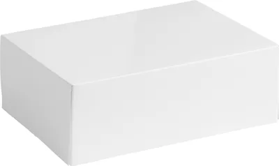 Produktbild von Geschenkbox mit Glanzlaminierung, Duplex Faltschachtel, Format 20x14x7cm WEISS 10 St.