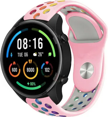 Produktbild von Strap-it Xiaomi Mi Watch Sportarmband (Rosa Bunt)