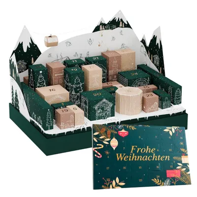 Produktbild von 2er Weihnachtskalender Set –  Jean & Len Adventskalender 2026 Beauty Frauen, Damen Advent Kalener Kosmetik + Lanco Tisch Advent Kalender