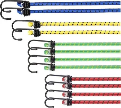 Produktbild von Famanu Expander Set mit Extra starken Gepäckspannern - Ideal für Camping, Auto und Fahrrad