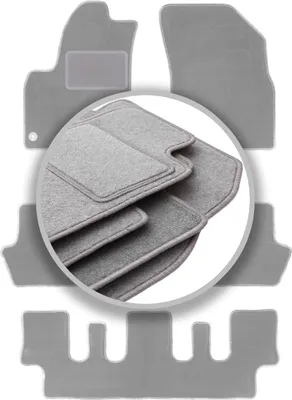 Produktbild von Autoteppiche Aschgrau für: Citroen C4 Picasso I 7-Sitzer (2006-2013)