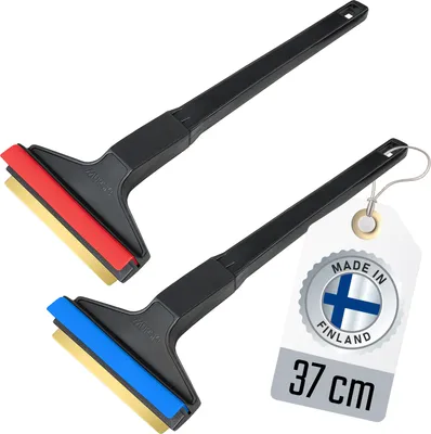 Produktbild von 2x Eiskratzer Auto Messing MURSKA Eisschaber 37cm lang schnell, einfach & mühelos Scheibenkratzer Messingklinge aus Finnland