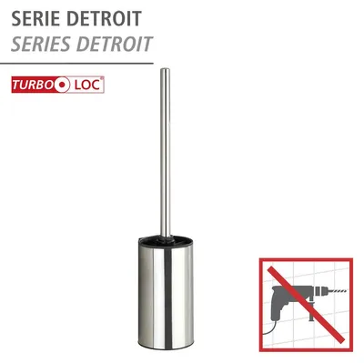 Obrázok produktu pre WENKO nástenný WC set DETROIT držiak WC kefy kúpeľňa bez vŕtania nerezová oceľ