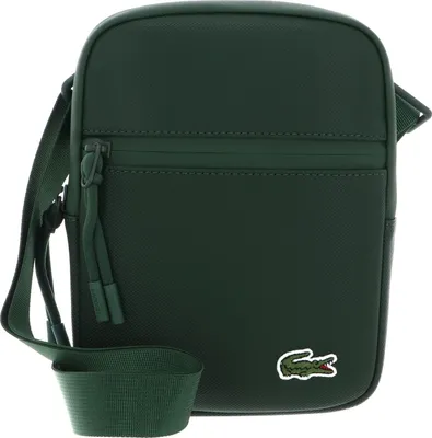 Produktbild von LACOSTE Umhängetasche Schultertasche LCST Flat Crossover Bag Vert 132 dunkelgrün
