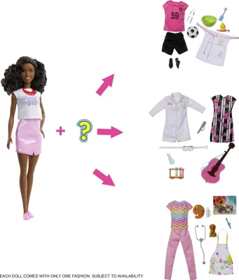Produktbild von Barbie Überraschungs-Karrieren Puppe (afro-amerikanisch)