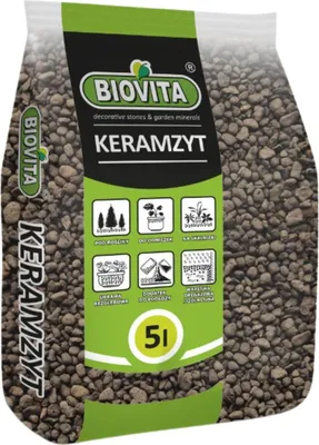 Zdjęcie produktu dla Biovita Keramzyt Ogrodniczy Drobny Do Podłoża Świetny do Drenażu 5L