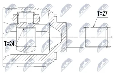 Produktbild von NTY Gelenksatz Antriebswelle Vorne Links Vorne Rechts für HYUNDAI i30 (GD) NPW-HY-558