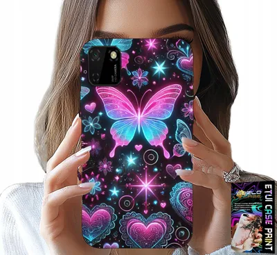 Immagine prodotto di Custodia Per Huawei Y5P - Custodia Colorata Con Disegni A Forma Di Cuore Di Farfalla