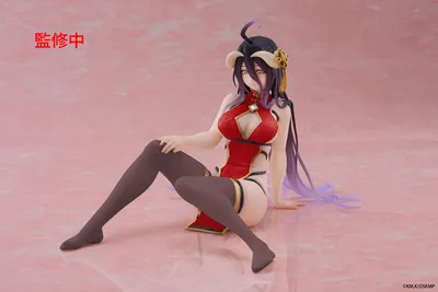 Produktbild von Overlord PVC Statue Desktop Cute Figure Albedo Chinese Dress Ver. Renewal 13 cm