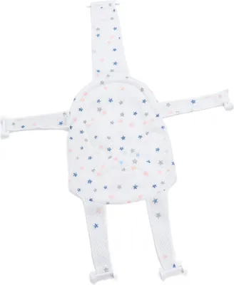 Imagen del producto de Soporte para asiento de bebé en la bañera, antideslizante, universal, con red desmontable. Asiento tipo hamaca para bañera, malla para ducha, color blanco