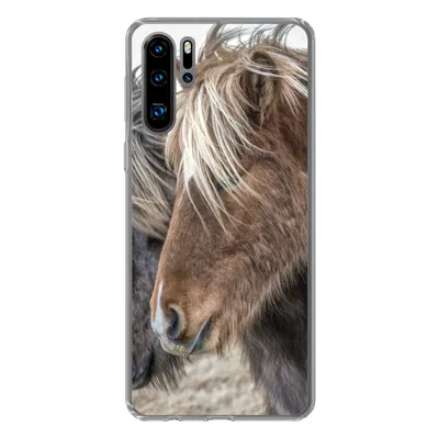 Produktbild von MuchoWow® Handyhülle Schutzhülle Hülle für Huawei P30 Pro Pferde - Natur - Makro Silikon Softcase Handy Hülle - Schutzdeckel