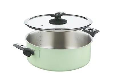 Obrázek produktu pro KOLIMAX - české nerezové nádobí Rendlík s poklicí KOLIMAX COMFORT GREEN 26 cm, 4,5 l