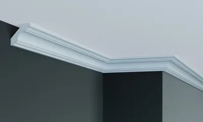 Produktbild von PROVISTON Stuckleiste 50 x 48 x 2000 mm Deckenleiste Polyurethan Styroporleiste Weiß Leicht und stabil Hochwertig Schnell montiert