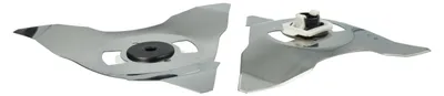 Produktbild von vhbw 2x Ersatz-Messer kompatibel mit Robomow RC312, RC304u, RC306, RC308, RC312PRO, RC308PRO, RC308u Rasenmäher - Ersatzklinge Silber, Edelstahl