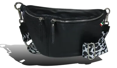 Produktbild von Florence Tasche Tragegurt passend schwarz Leder Gürteltasche D2OTF821S