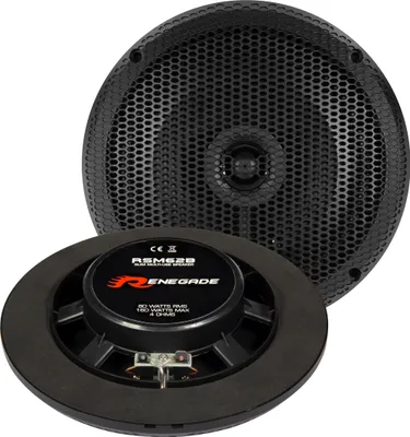 Image de Haut-parleur coaxial 2 voies Renegade RSM62B Marine, 16,5 cm, noir