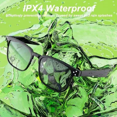 Image de Lunettes connectées Bluetooth 5.3 avec double haut-parleur, étanches (IPX4)