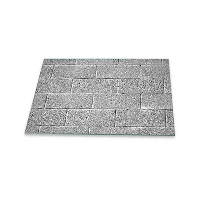 Immagine prodotto di Piastra di copertura per piano cottura in ceramica 1 pezzo 80x52 Texture grigia copertura alzatina in vetro