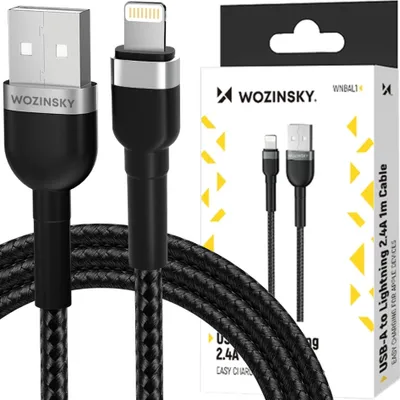 Immagine prodotto di Cavo Wozinsky Wnbal1 Usb-A / Lightning 2.4A 1 M - Czarny