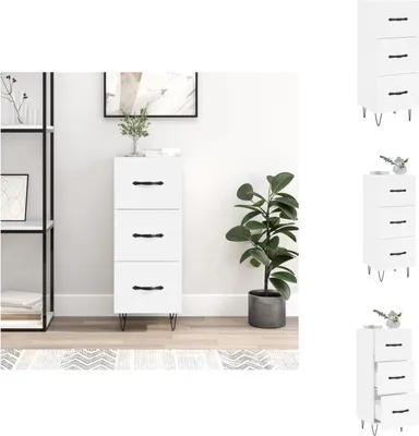 Produktbild von vidaXL Sideboard Weiß 34,5x34x90 cm Holzwerkstoff -  Sideboards