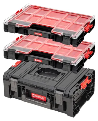 Image de Qbrick System Boîte à outils Set PRO Technician Case 2.0 450 x 332 x 171 mm 12 L IP54 + 2x PRO 200 Organizer 452 x 358 x 79 mm 6 L IP54