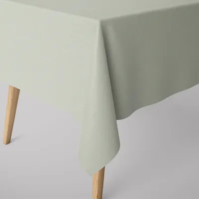 Produktbild von SCHÖNER LEBEN. Tischdecke Leinenlook uni pastell mint div. Größen Größe 120x120cm
