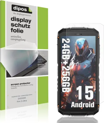 Image de 4x Film de protection d'écran pour DOOGEE Fire 3 Ultra protecteur antireflet dipos