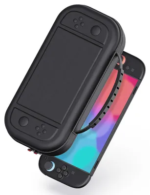 Zdjęcie produktu dla Etui na Konsolę Nintendo Twardy Pokrowiec z Miejscem na 10 Gier Czarny