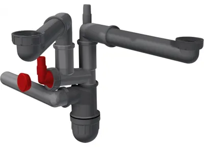 Produktbild von FRANKE – Platzsparender Flascheniphon, Grey Line (2 Kammern)