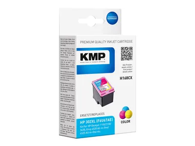 Image de KMP 1746,4030 KMP H168CX Tintenpatrone color kompatibel mit HP F6U67AE