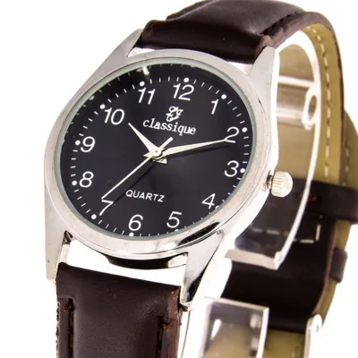 Produktbild von Damenuhr Classique silber braun 33mm