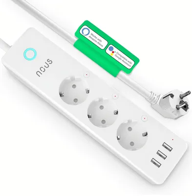 Produktbild von NOUS A5 smarte Steckerleiste WLAN 15A/Messung/3xSchuko/3xUSB (A5)
