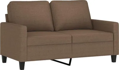 Produktbild von vidaXL 2-Sitzer-Sofa Braun 120 cm Stoff