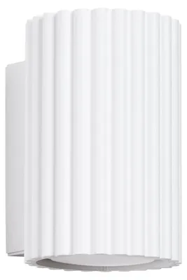 Produktbild von Moderne weiße Wandleuchte, Wellrohr, 10 cm, oben und unten, für Wohnzimmer, Flur, 1xGU10 10W KARBON Sollux Lighting